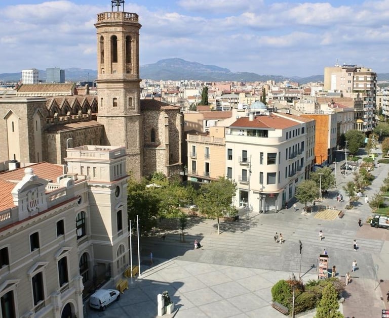 Fotografía del centro de la ciudad de Sabadell