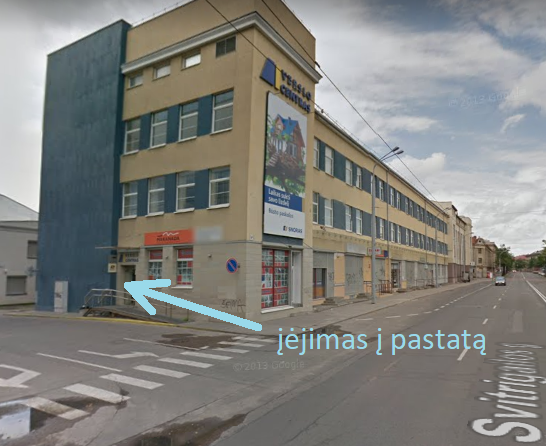 įėjimo į pastatą nuotrauka
