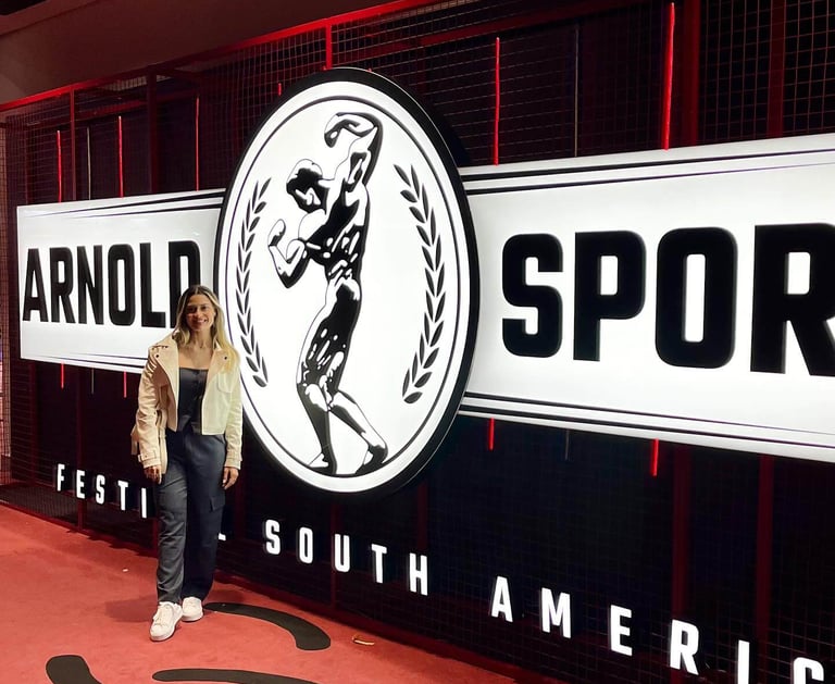 Nutricionista Leticia Mazza-teresina-evento arnoldsportssouthamerica em São Paulo