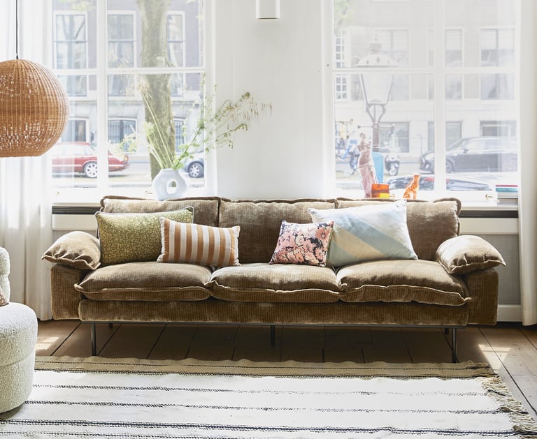 canapé tissu propre après nettoyage