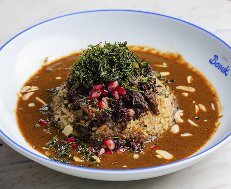 Arroz de cordeiro da Casa Baruk. Foto: Divulgação