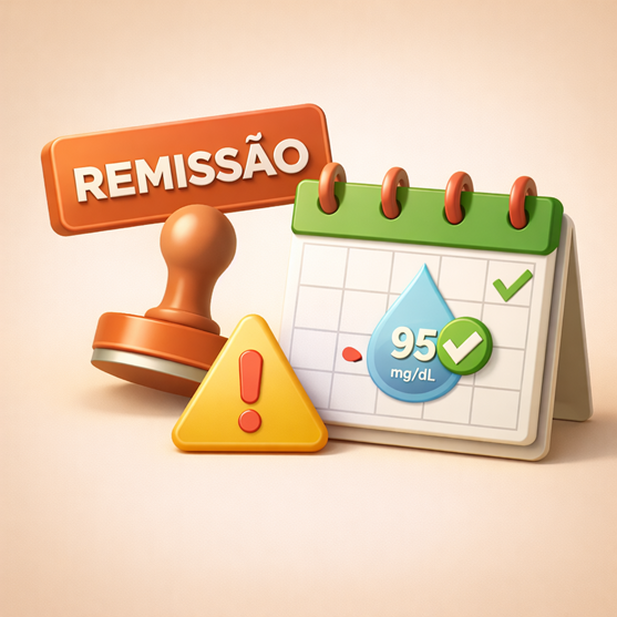 Imagem (Nutro AI): Remissão ≠ “cura”. É um estado que pode ser mantido ou perdido, especialmente se 