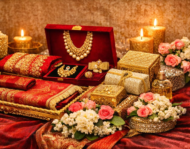 Wedding banquet gift display in Noida – luxury gifting setup
