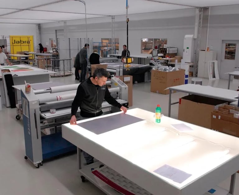 Professional exhibition booth production facility