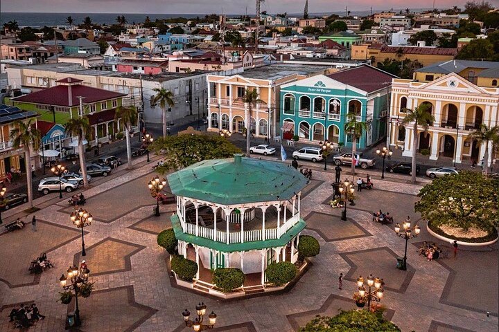 Coastal city view of Puerto Plata on the Dominican Republic’s North Coast.