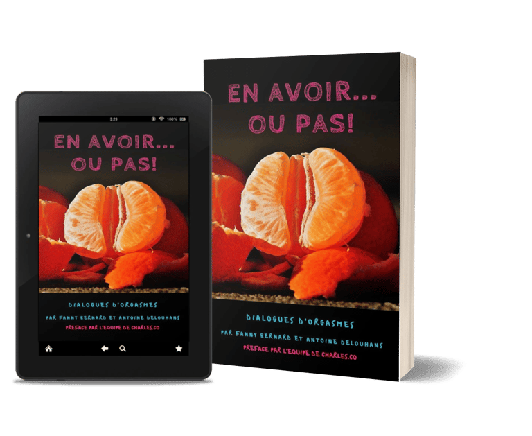 Mockup du livre "En avoir (ou pas), dialogues d'orgasmes", par Fanny Campan - Romance
