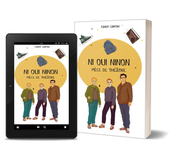 Mockup de la pièce de théâtre "Ni oui ni non" de Fanny Campan - Textes courts