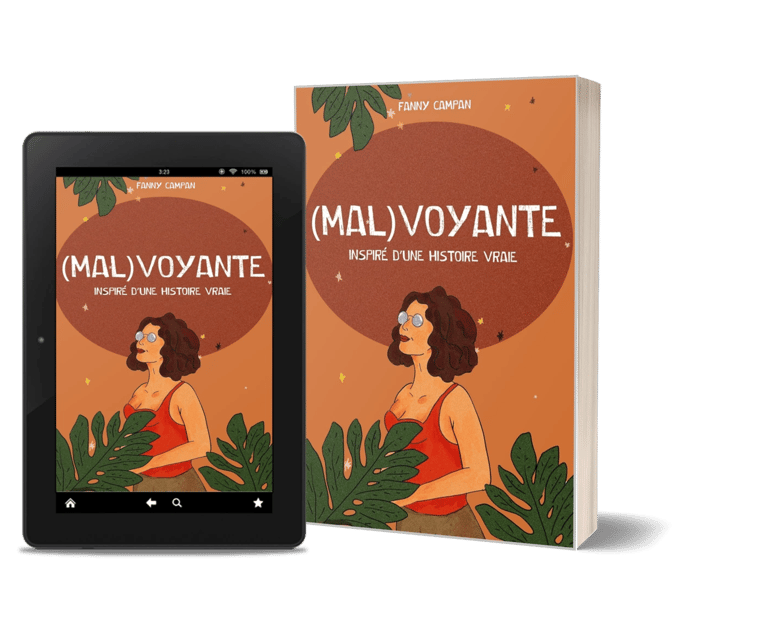 Mockup du roman "(Mal)voyante" de Fanny Campan - Littérature générale.