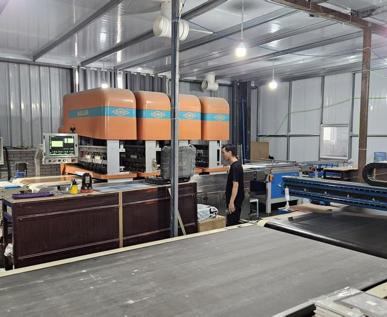Bestone Materials modern flexible wall tile factory production line, showcasing direct supply, large