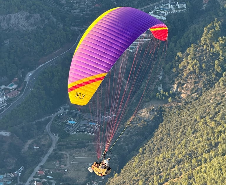 puple color hobbt acro paragliding