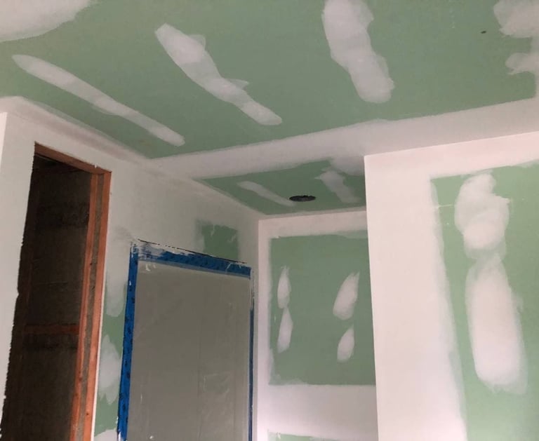 Bathroom Drywall with level 4 drywall finish