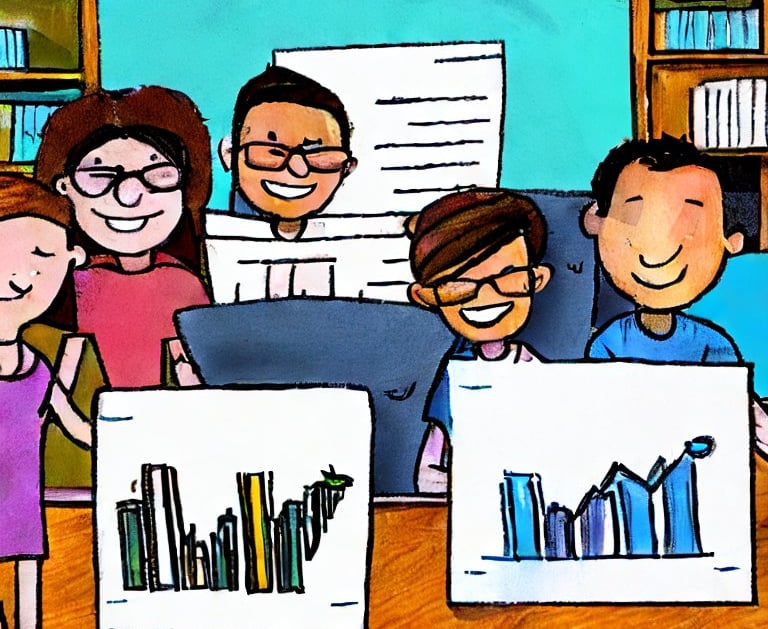 Group of smiling math students on Math Helps learning and engaging in online math tutoring