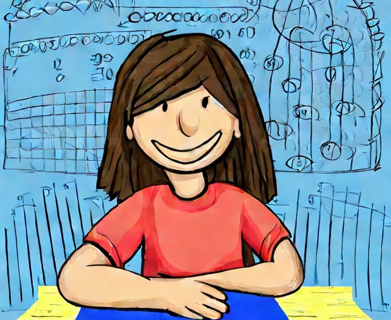 Young child engaged in online math tutoring on Math Helps, using a computer to learn and solve math 