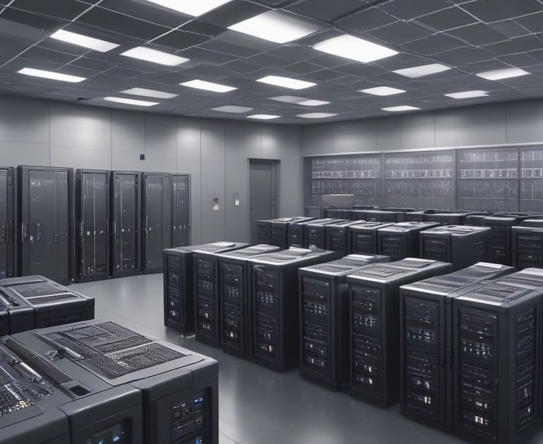 Serverraum in einem Kontrollzentrum