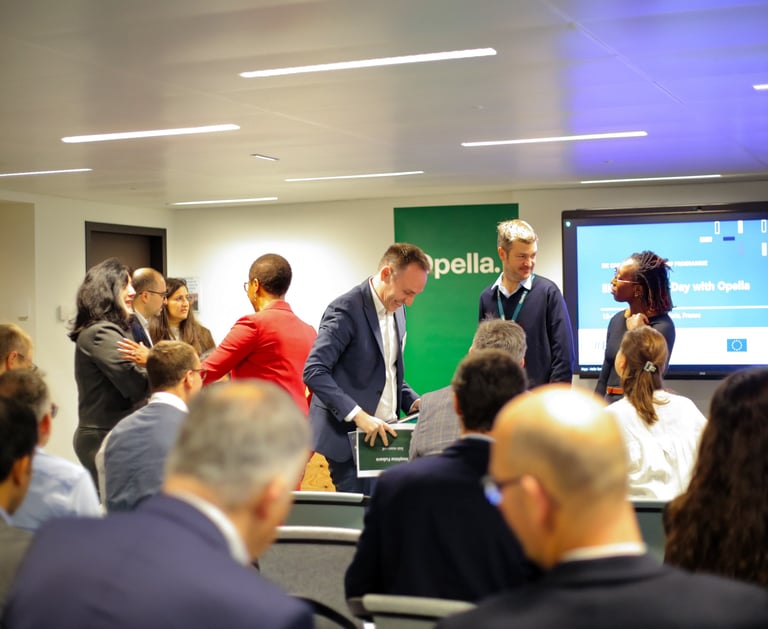 Opella corporate event photography team in action