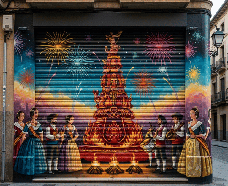 Mural fallas valencia