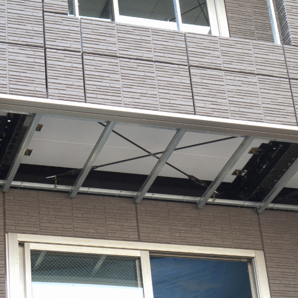 a clock tower over a building with a clock on it