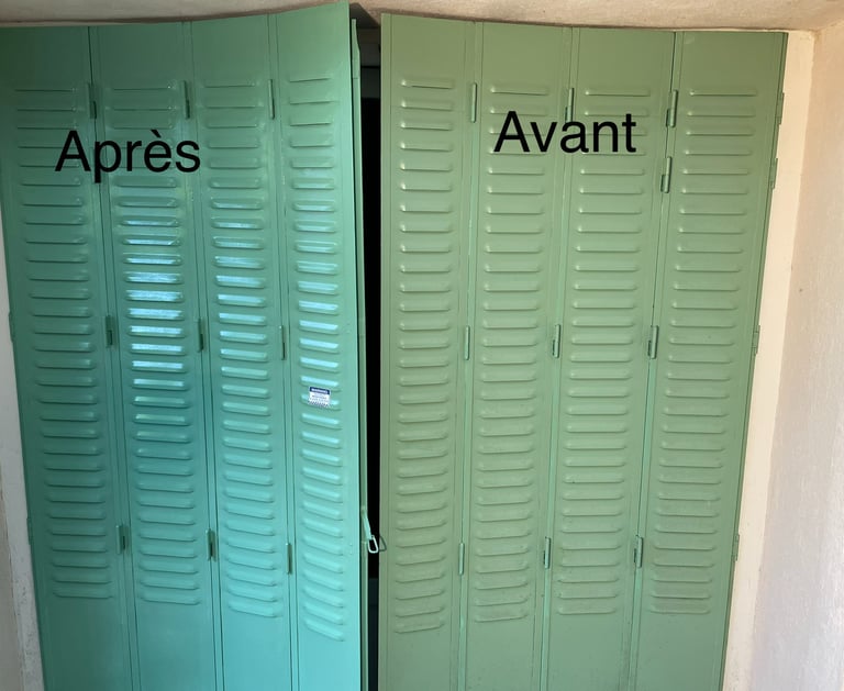 peinture volet en fer