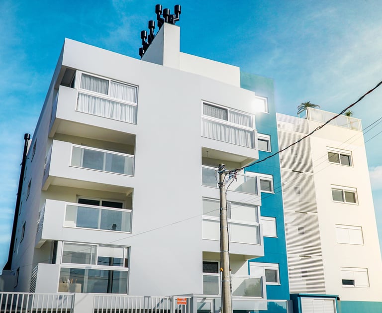 Fachada prédio multifamiliar Fiori di Veneto na cidade de Pelotas. Construtora Valori Empreendimentos