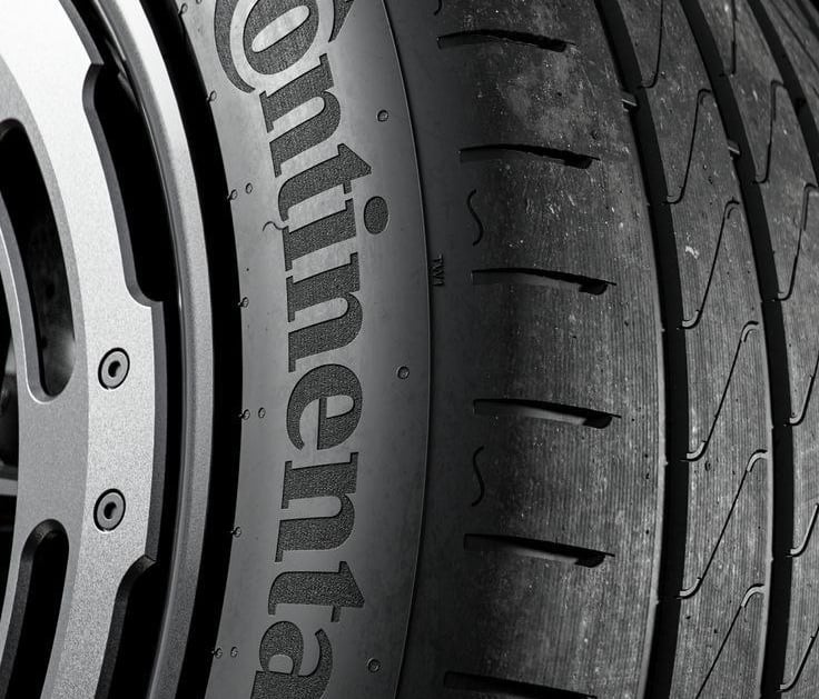 close up of the side wall of continental tyres sold at tyrepublic in lagos