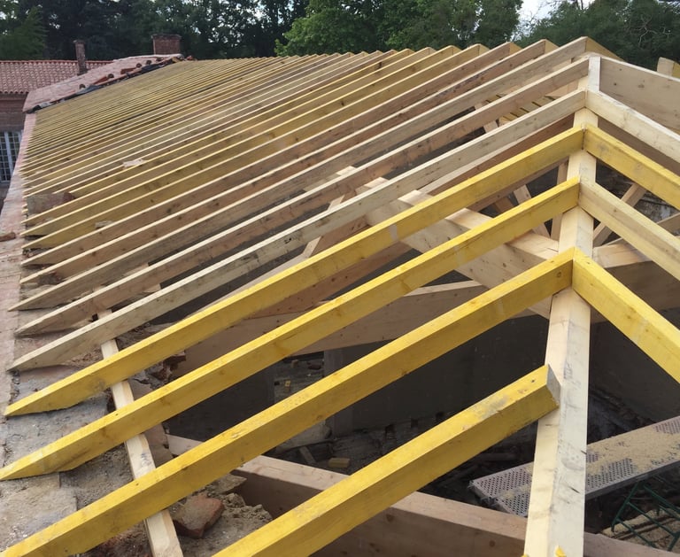 toit avec arêtier en haute Garonne