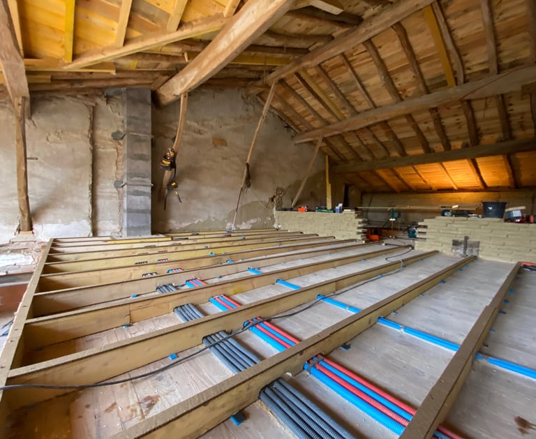 reprise du niveau d'un plancher bois en Haute Garonne