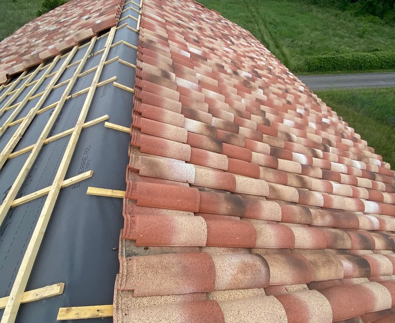 rénovation totale d'un toit dans le Tarn