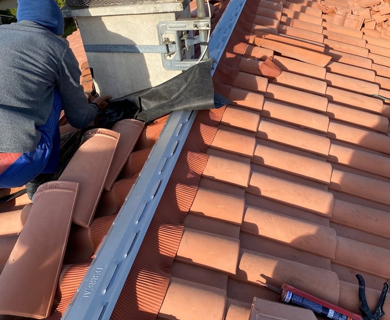 pose d'un closoir rigide ventilé