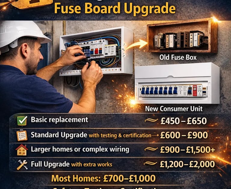 Average Cost of a Fuse Board Upgrade