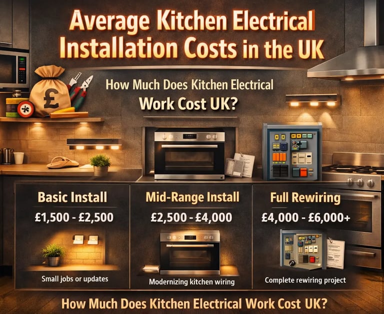 Average Kitchen Electrical Installation Costs in the UK