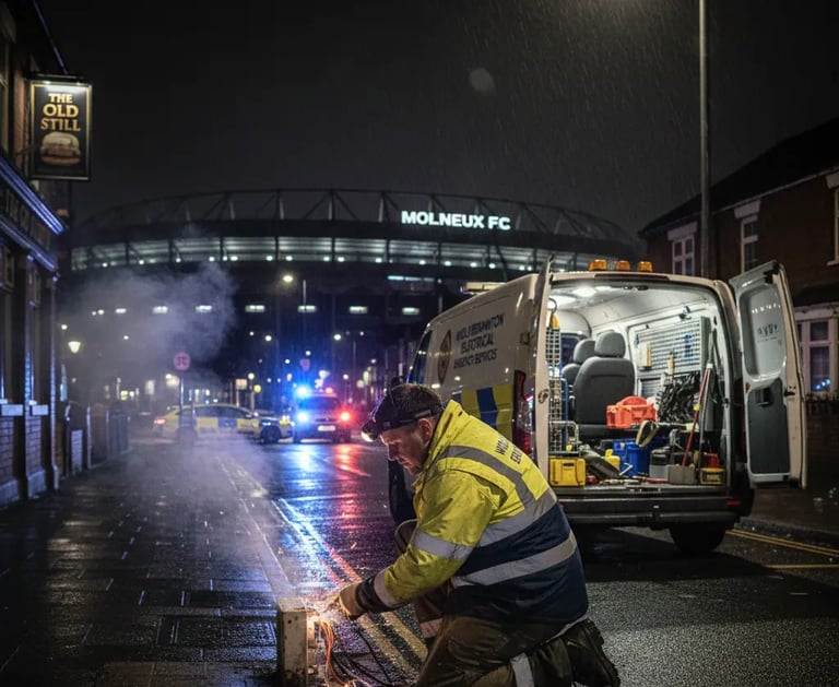 Electrician Wolverhampton on road