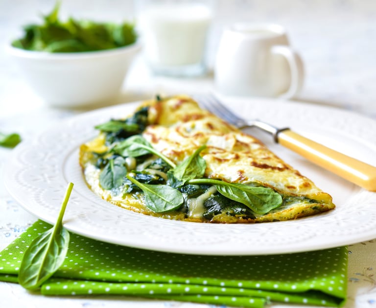 Keto Spinach and Feta Omelette