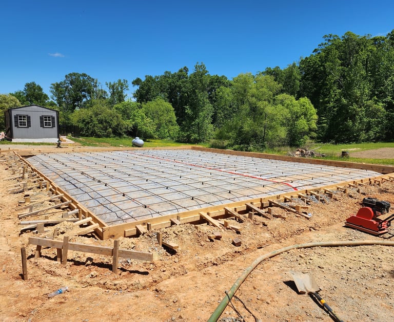 a sturdy foundation built to code