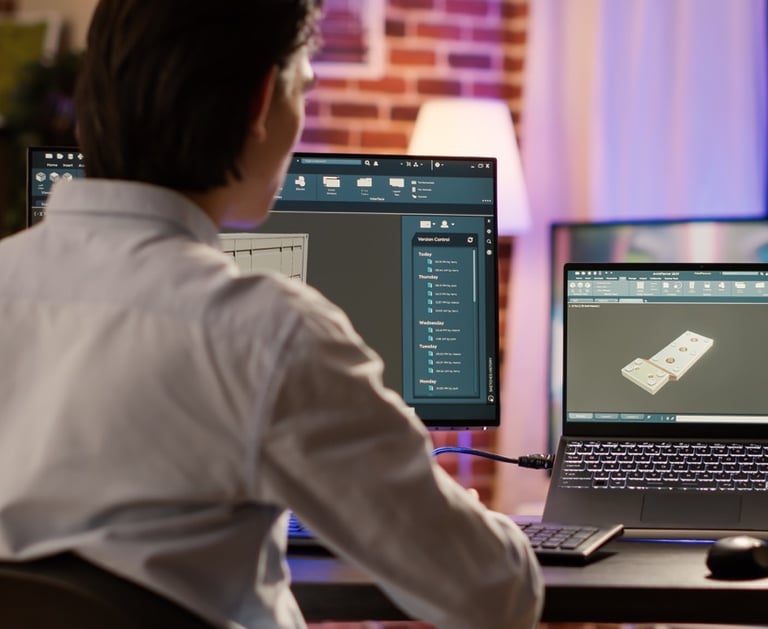 Designer designt 3D Druck Objekte in CAD Software