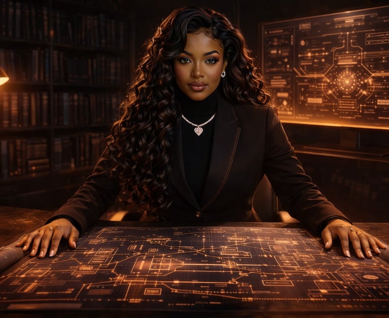 The Diamond General, AI engineer at work, systems architecture and command precision