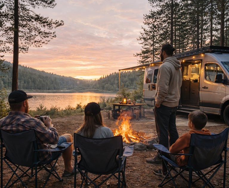 Sunrise Camping Toilet RV Camper site