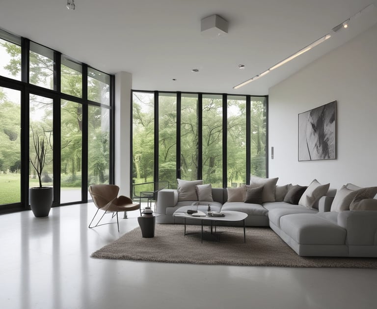 salon moderne au design epouré