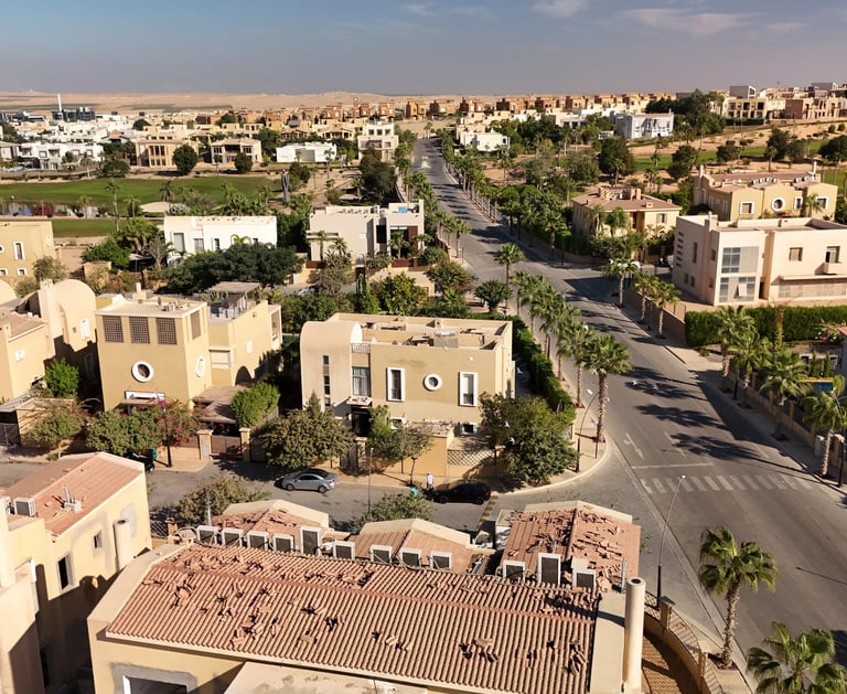 Allegria Compound Sheikh Zayed aerial view