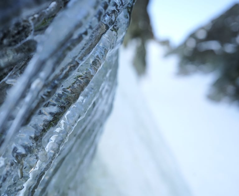 structure glacée dans le couloir Nathalie