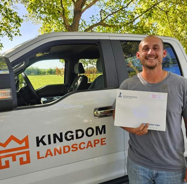 Austin Moxley, Owner of Kingdom Landscape. Now a part of the BBB.