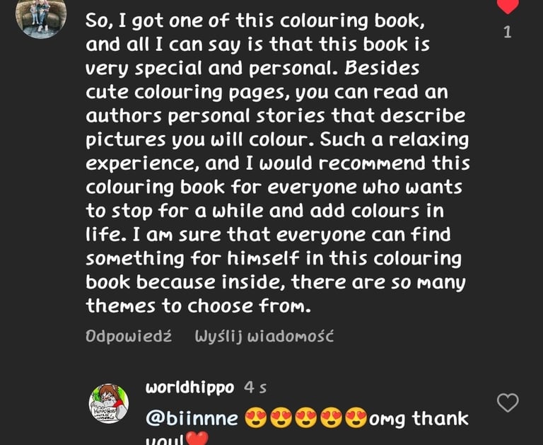 a woman's instagramted with a quote from the author