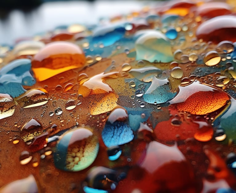 wallpaper - a close up of a close up of a colorful glass bead