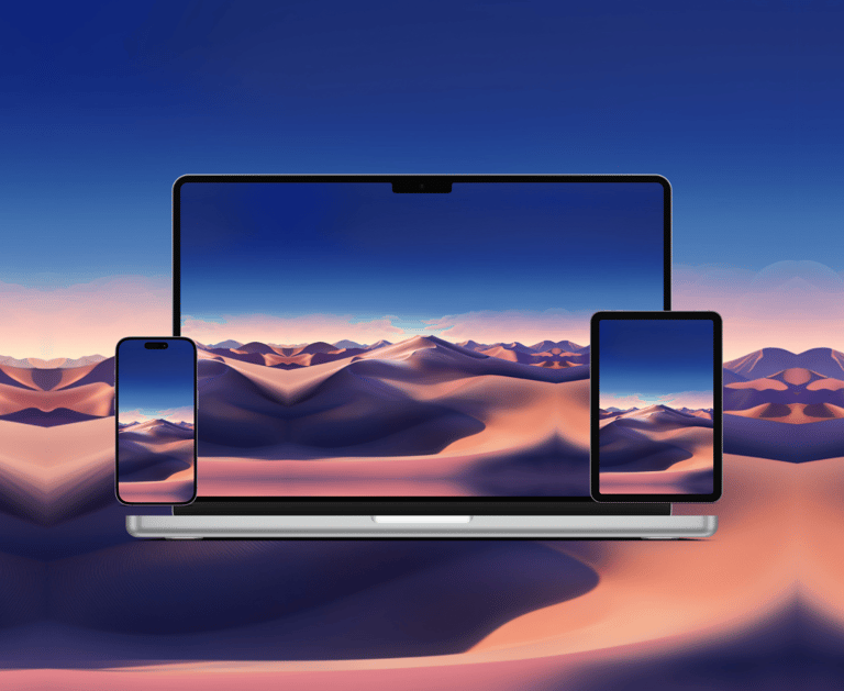 wallpapers - a laptop computer with a phone and a laptop