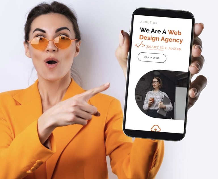 a woman in a suit and sunglasses holding a phone