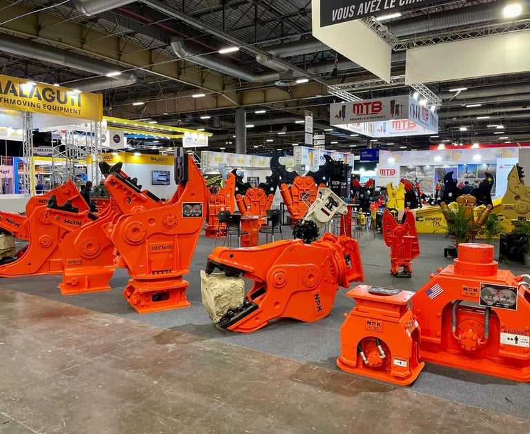 Wide range of demolition attachments
