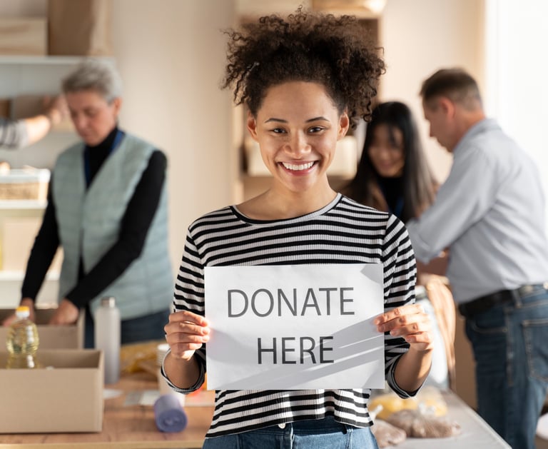 Donate sign