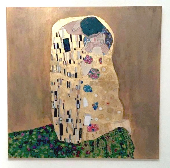 Volgens Gustav Klimt, De kus