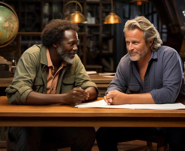 dois-homens-conversando-demonstrando-confiança-aprendizado-cumplicidade-ambiente-colaborativo