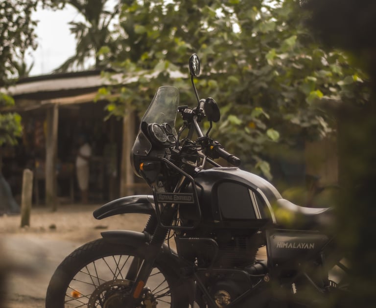Royal Enfield Himalayan 411 for bike touring and rentals in Guwahati - Bhara Gari Rentals