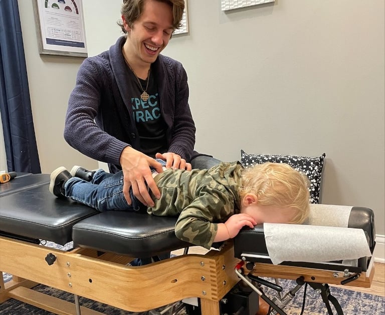 pediatric chiropractic session for speech delay in Brentwood